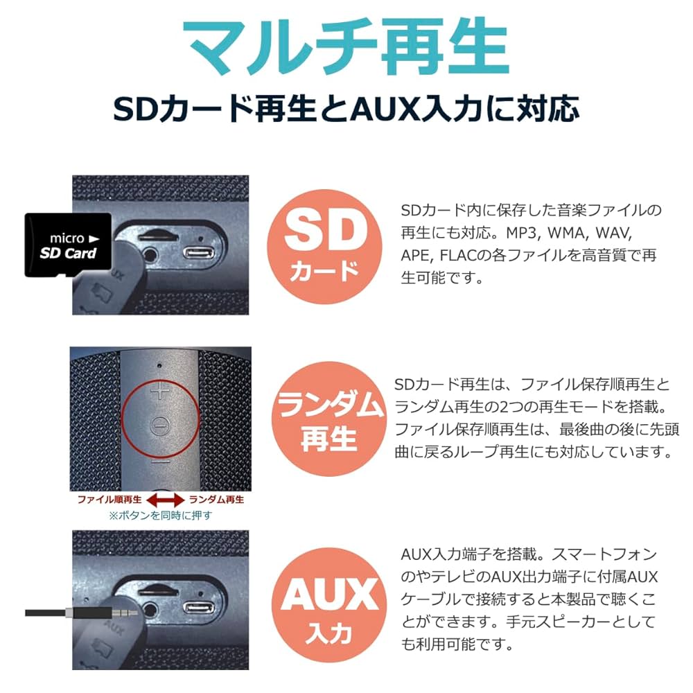 2台 40W Bluetoothスピーカー TWS対応 高出力 重低音 IPX7 40s (2台セット) Bluetooth スピーカー 小型 防水 高音質 防塵